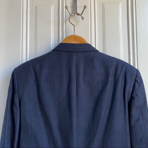 Hart Schaffner Marx Navy Silk Suit - Picture 5 of 16